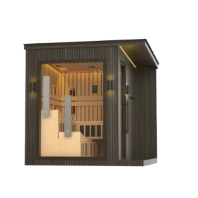 JJSPA ZEN CUBE HYBRID COMFORT - Zunanja kombinirana savna-trgovina-jana