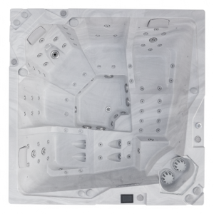 Masažni bazen Beta 923 za 5 oseb, prikazan od zgoraj navzdol.